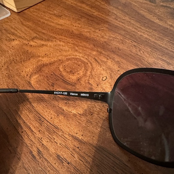 Oliver Peoples Oversized Brown Gradient Sunglasses with Gold Trim